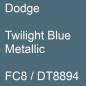 Preview: Dodge, Twilight Blue Metallic, FC8 / DT8894.